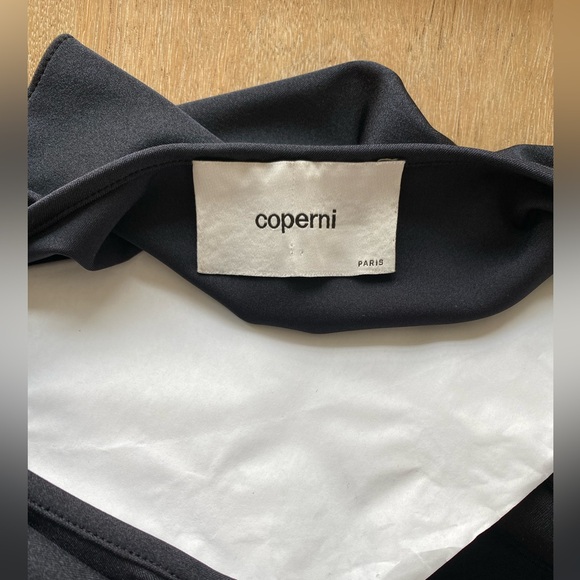 Coperni Black Asymmetric Flower Maxi Dress - Picture 6 of 6